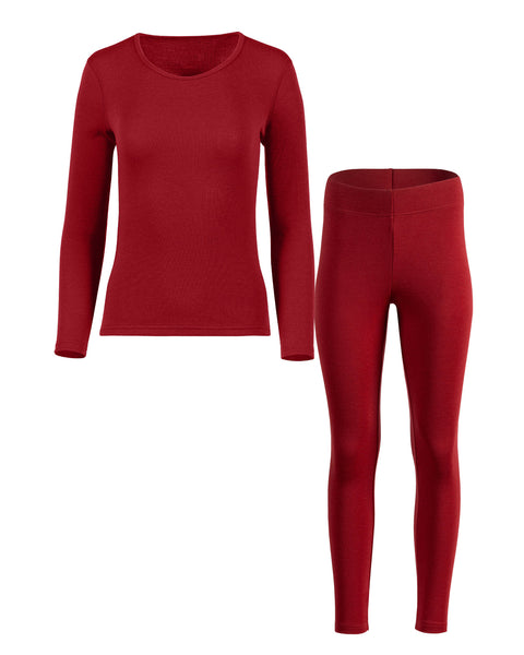 Women's 250 Long Sleeve & Leggings 2-Piece Royal Cherry Front