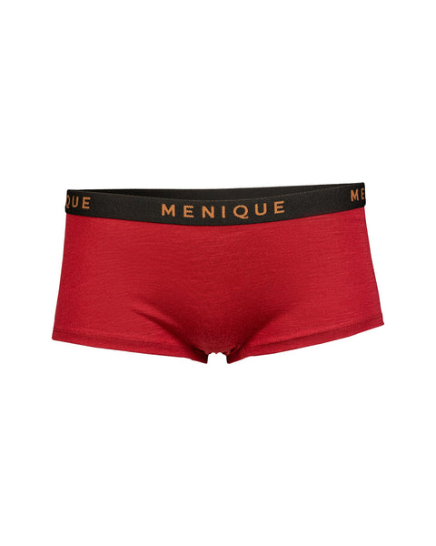 The menique women's underwear boxer shorts in color royal cherry.