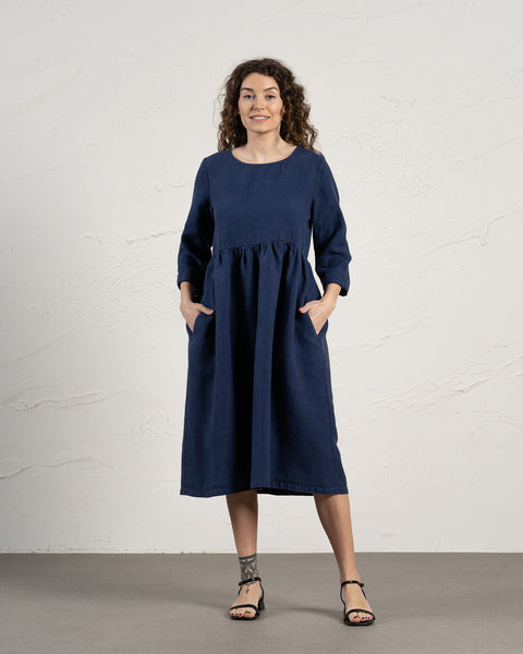 Smock Dress Lucy Storm Blue