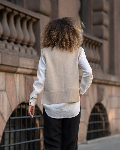 Gilet en laine mérinos pour femme Isla