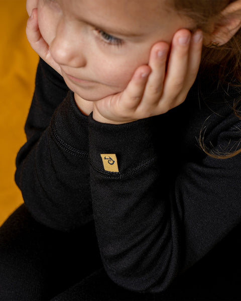 Kids' 250 Thermal Long Sleeve Crew Black