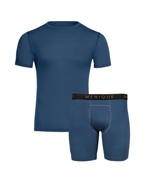Men's T-Shirt & Boxers 2-Piece Denim