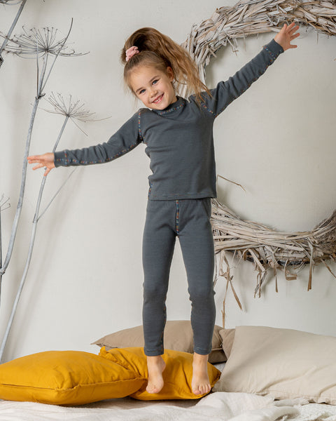 Kids' Merino Wool 250 Pants Perfect Grey
