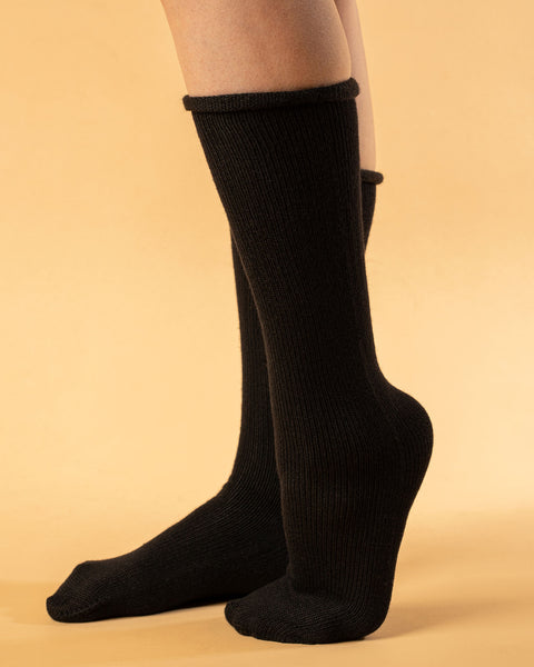 Women's Socks 2-Pack Black/Creamy beige