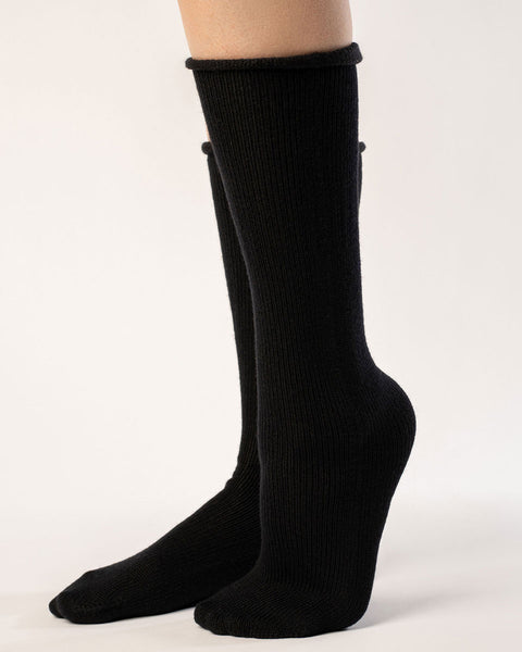 Women's Knit Socks Merino Black