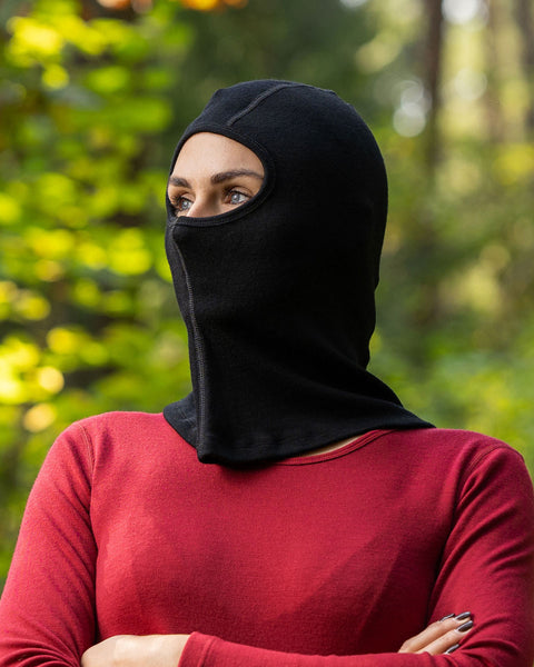 Women's Merino 250 Balaclava Face Cover Black
