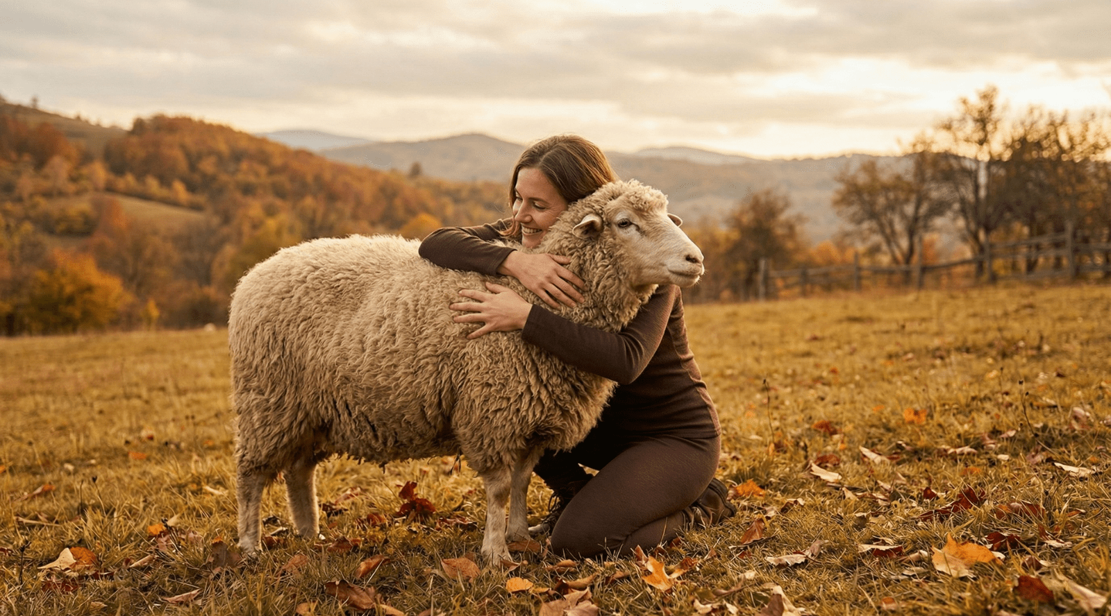 In the picture you can see a woman standing in her house, her face is not showing. She is wearing a royal cherry red color long-sleeve top with matching leggings made from natural 100% Merino wool.