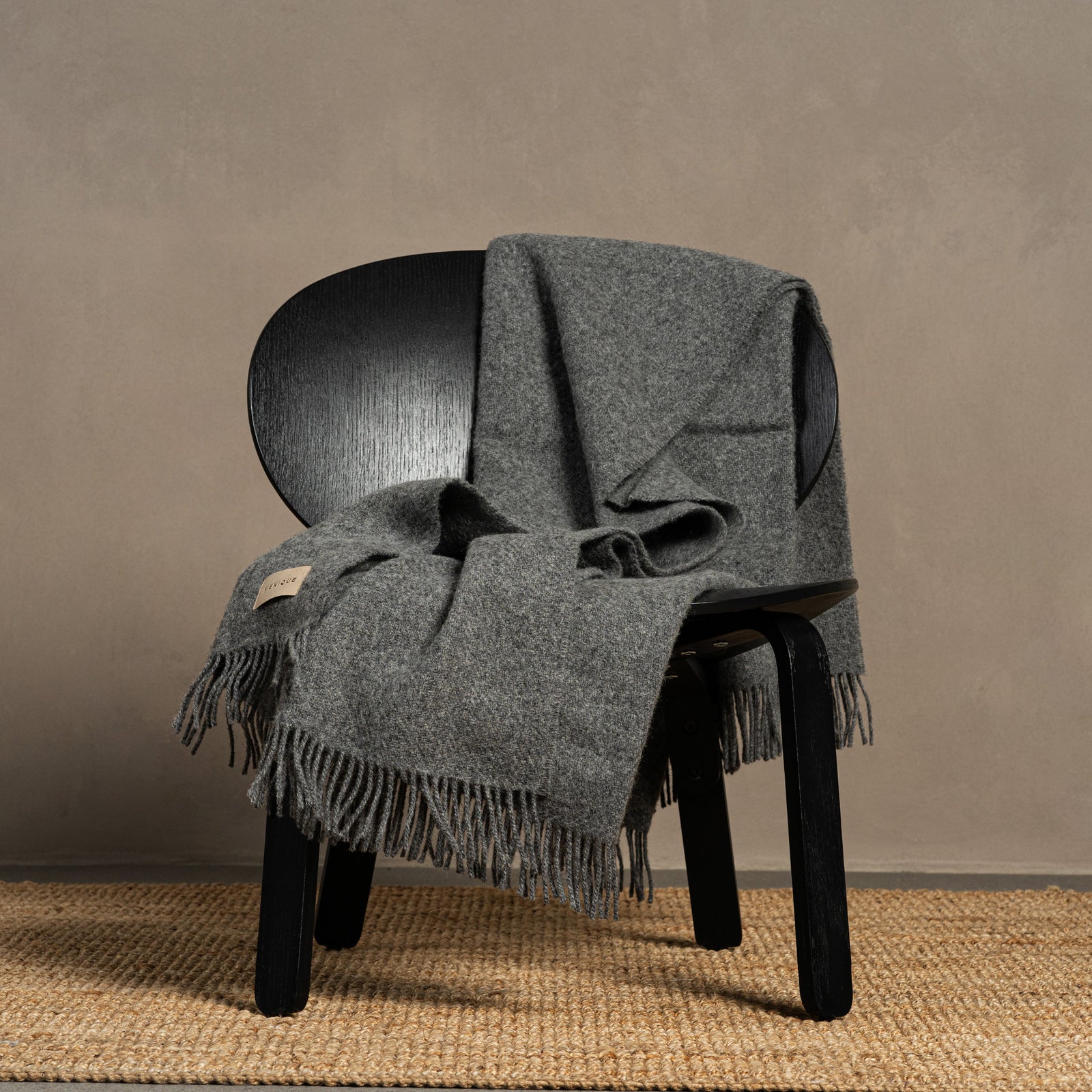 Natural Wool Blanket Throw Milan Natural