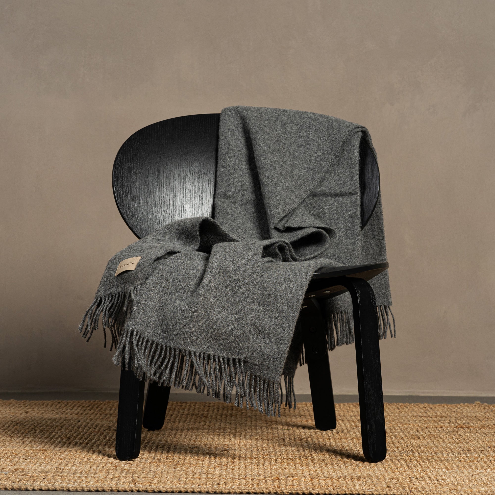 Natural Wool Blanket Throw Milan Natural