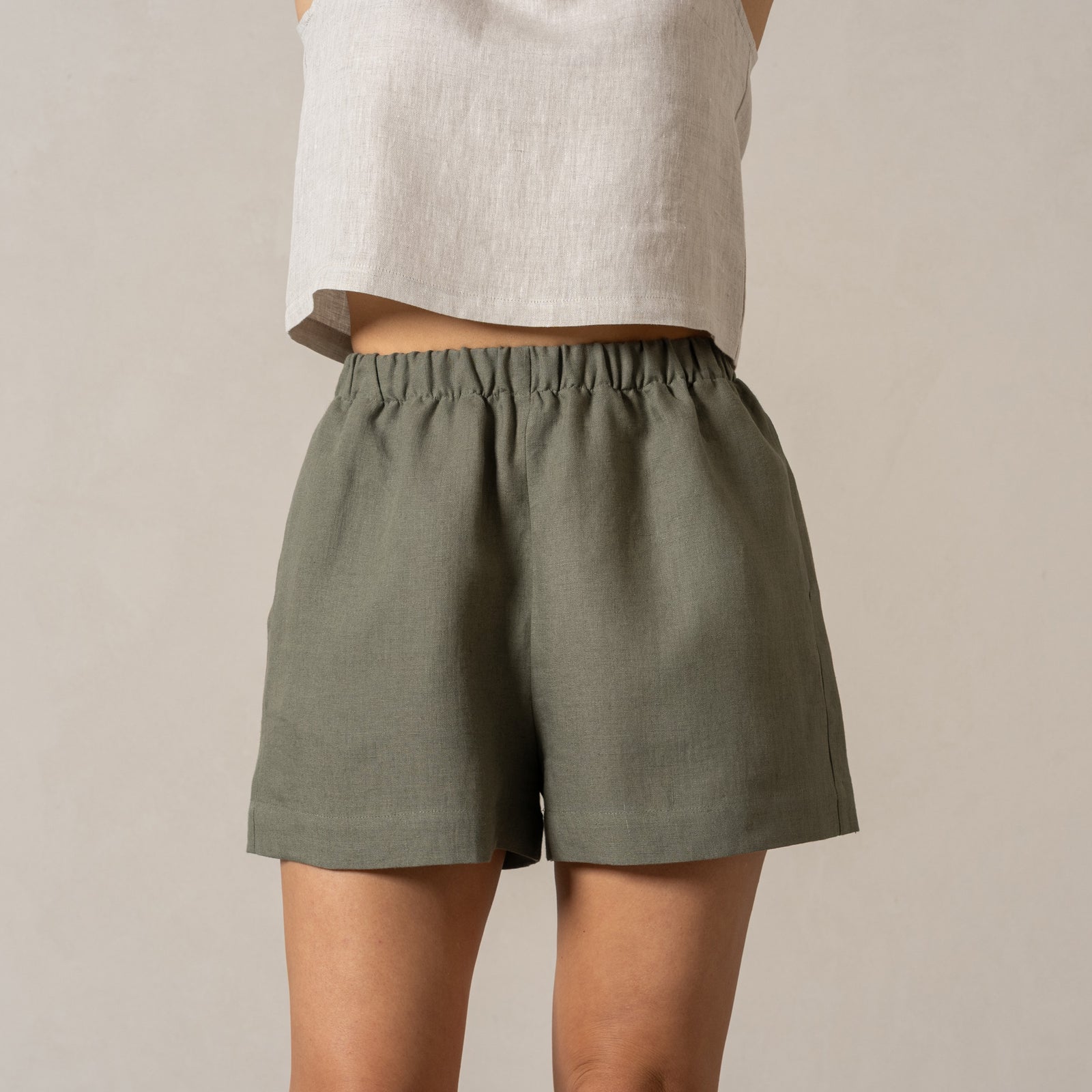 Summer Pull-On Shorts Demi Cloudy Blue