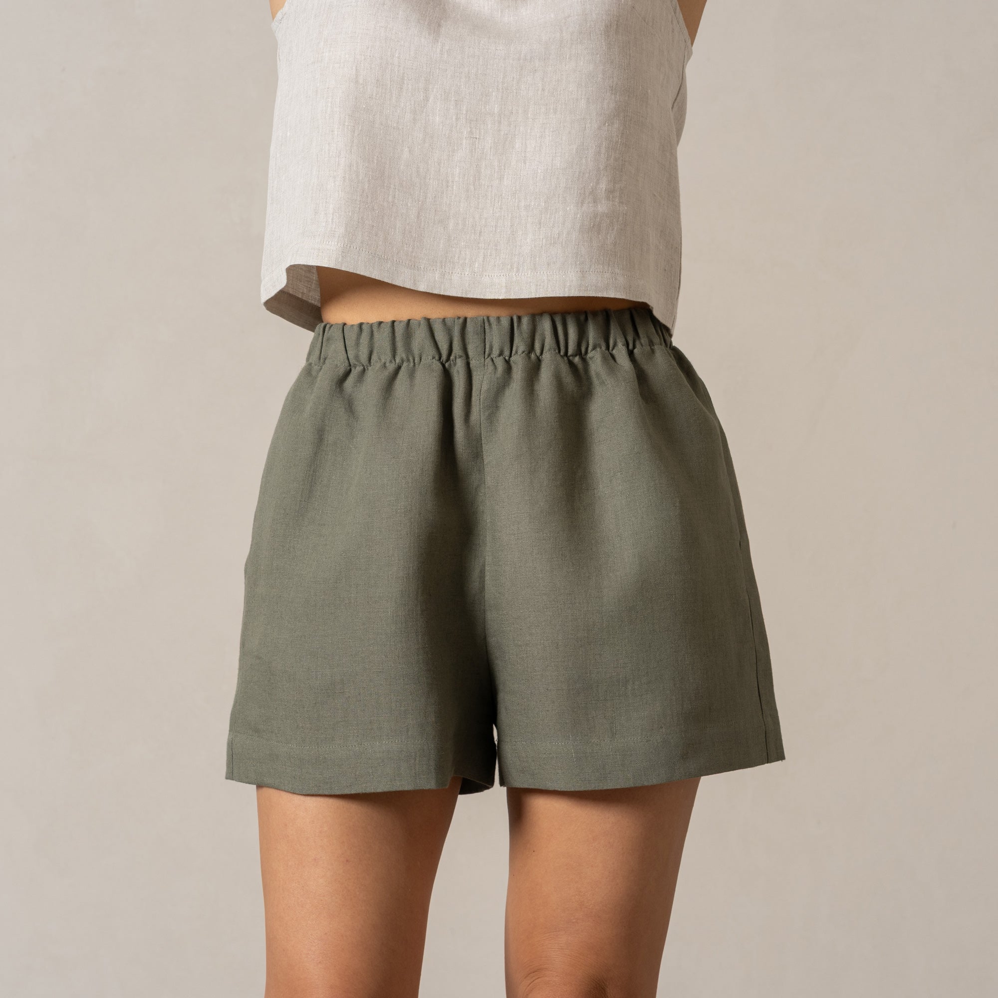 Summer Pull-On Shorts Demi Cloudy Blue