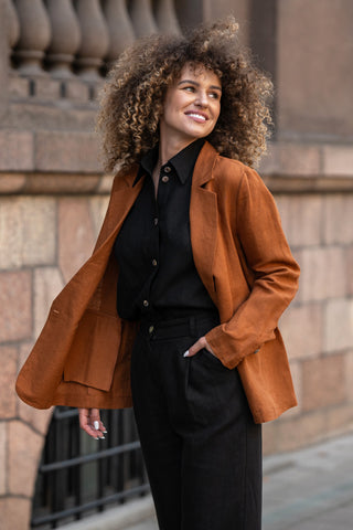 Veste de costume Quin - XS / Brun Amande