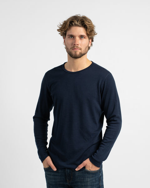 Haut thermique à manches longues pour homme 250 Bleu Marine