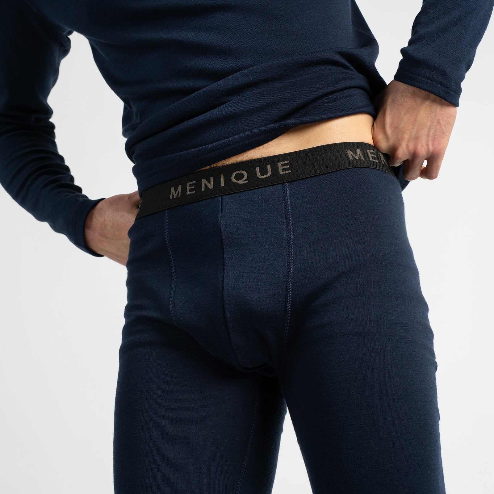 Men's 250 Merino Pants Rub Navy Blue