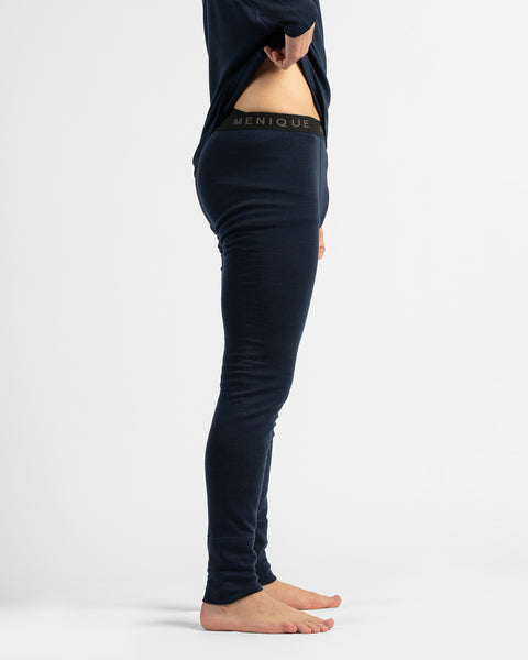 Men's 250 Merino Pants Rub Navy Blue