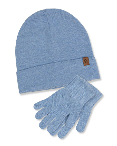 Kids Knitted Beanie &amp; Gloves 2-Piece Set
