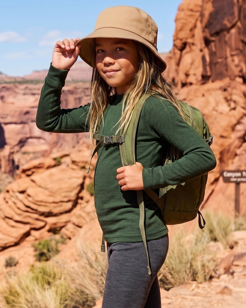 T-shirt à manches longues anti-UV pour enfants avec UPF 35+