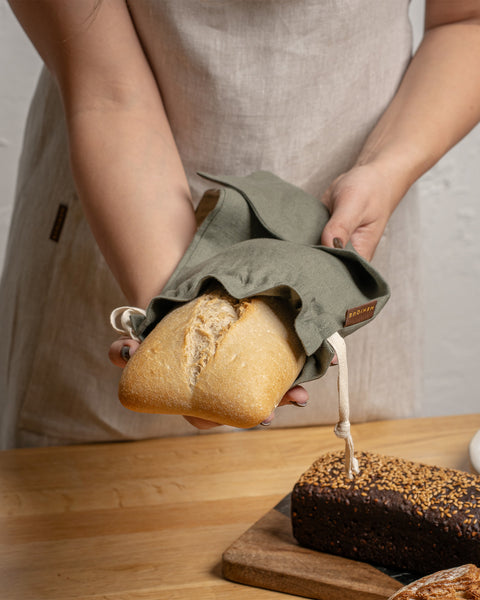 Sustainable Linen Bread Bag