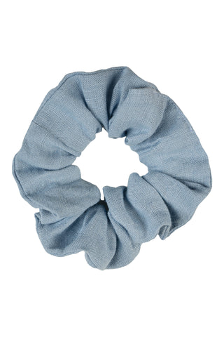 Linen Hair Scrunchie - One Size / Cloudy Blue