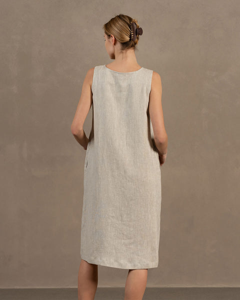 Linen Button Down Dress Faith
