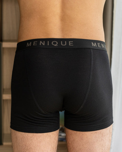 Men Merino Short Boxer Briefs 2-Pack L