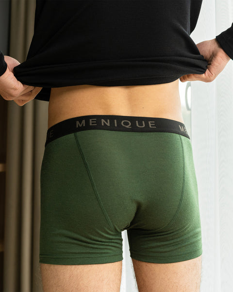 Men Merino Short Boxer Briefs 2-Pack L