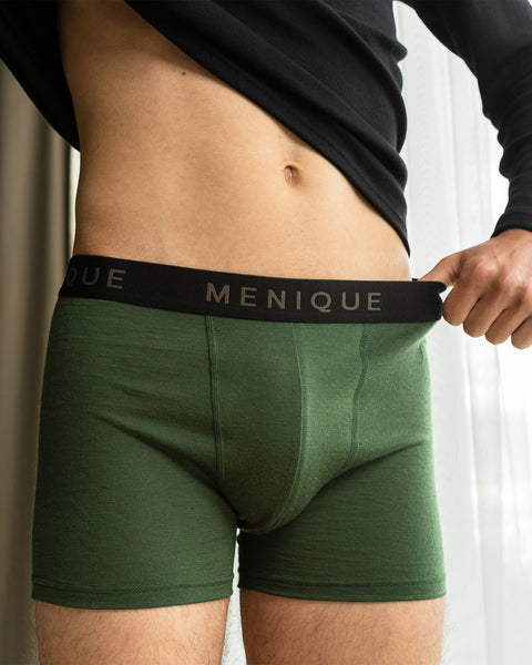 Men Merino Short Boxer Briefs 2-Pack XL