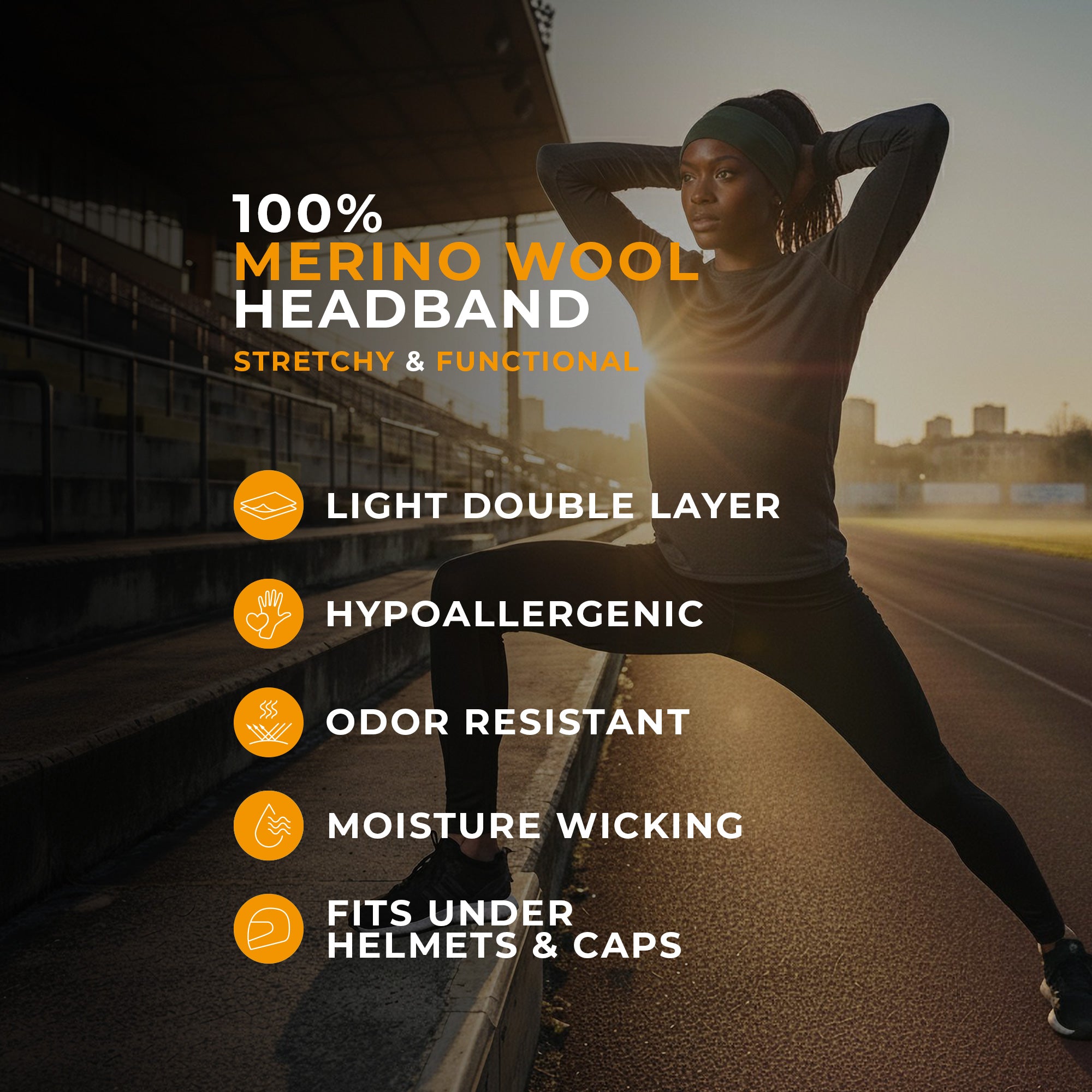 Women's Headband 160 Merino Royal Cherry