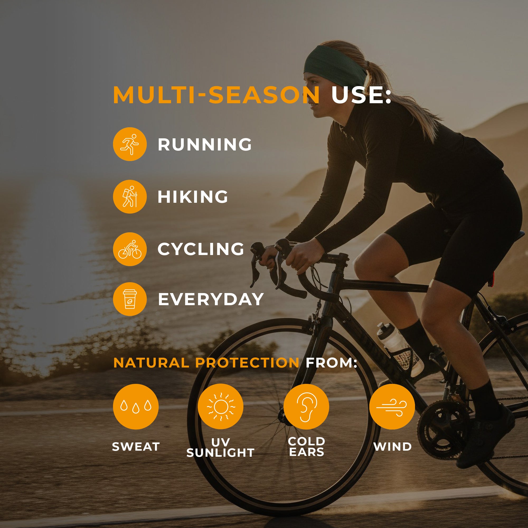 Women's Headband 160 Merino Black