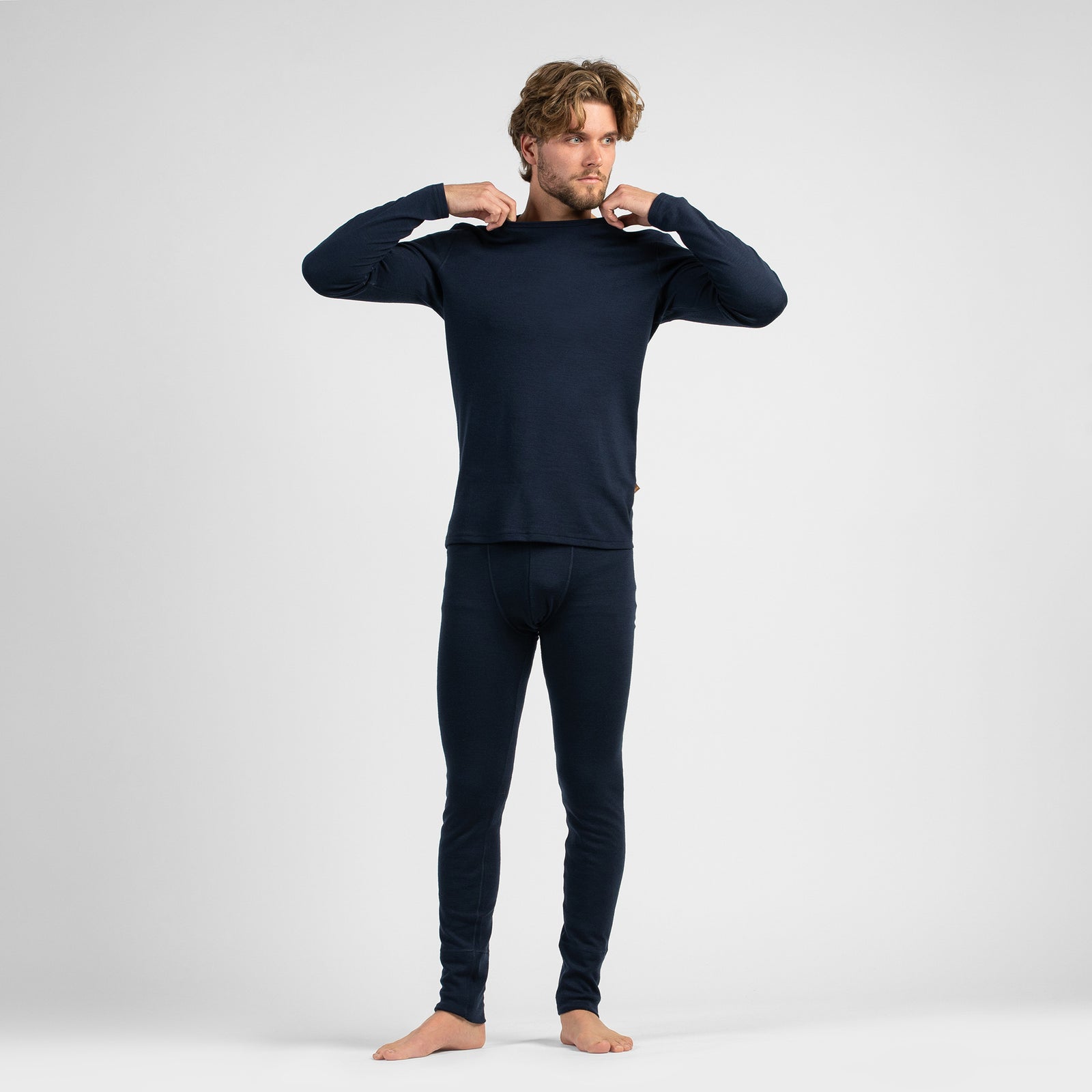 Men's 250 Merino Pants Rub Navy Blue