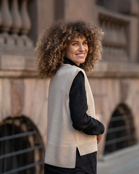 Women&#39;s Merino Wool Vest ISLA