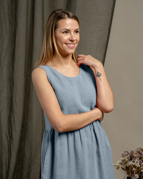 Smock Dress Eliza Cloudy Blue