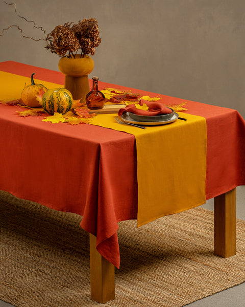 Natural 100% Linen Table Runner