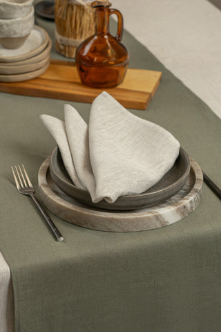 Ensemble de serviettes en lin - Lot de 2 / Naturel