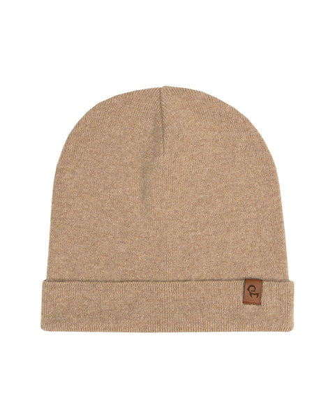 Men&#39;s Knit Beanie Merino &amp; Cashmere Creamy Beige