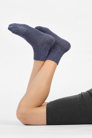 Kids' Natural Cotton Crew Socks - 1-2 Y / Denim