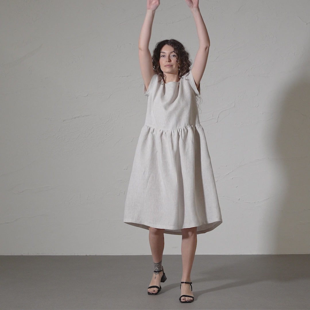 Smock Dress Cecilia Storm Blue