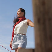 Linen Crop Top Ana Stone Green
