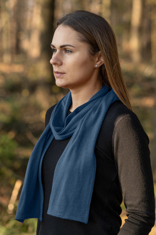 Women's Merino Scarf Denim - One Size / Denim