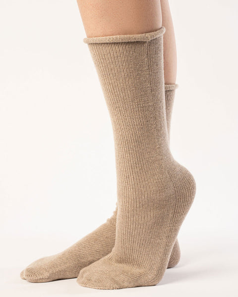 Women&#39;s Knit Socks Merino Creamy Beige