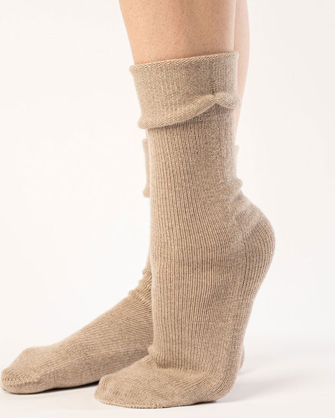 Women&#39;s Knit Socks Merino Creamy Beige
